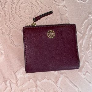Tory Burch small burgundy wallet